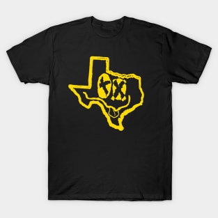 TX Eyes Texas Grunge Smiling Face T-Shirt